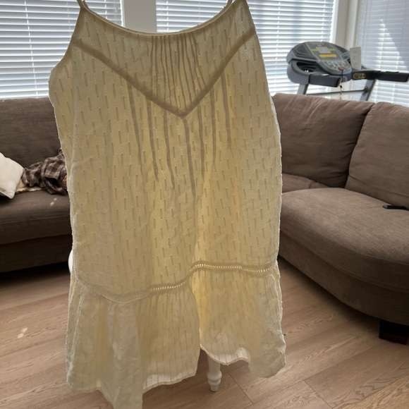 Urban Outfitters Dina Frock Beige Babydoll Dress size medium - Picture 2 of 7